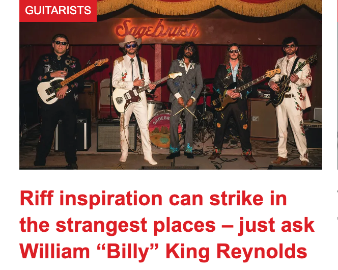 Guitar World: Riff inspiration can strike in the strangest places – just ask William “Billy” King Reynolds